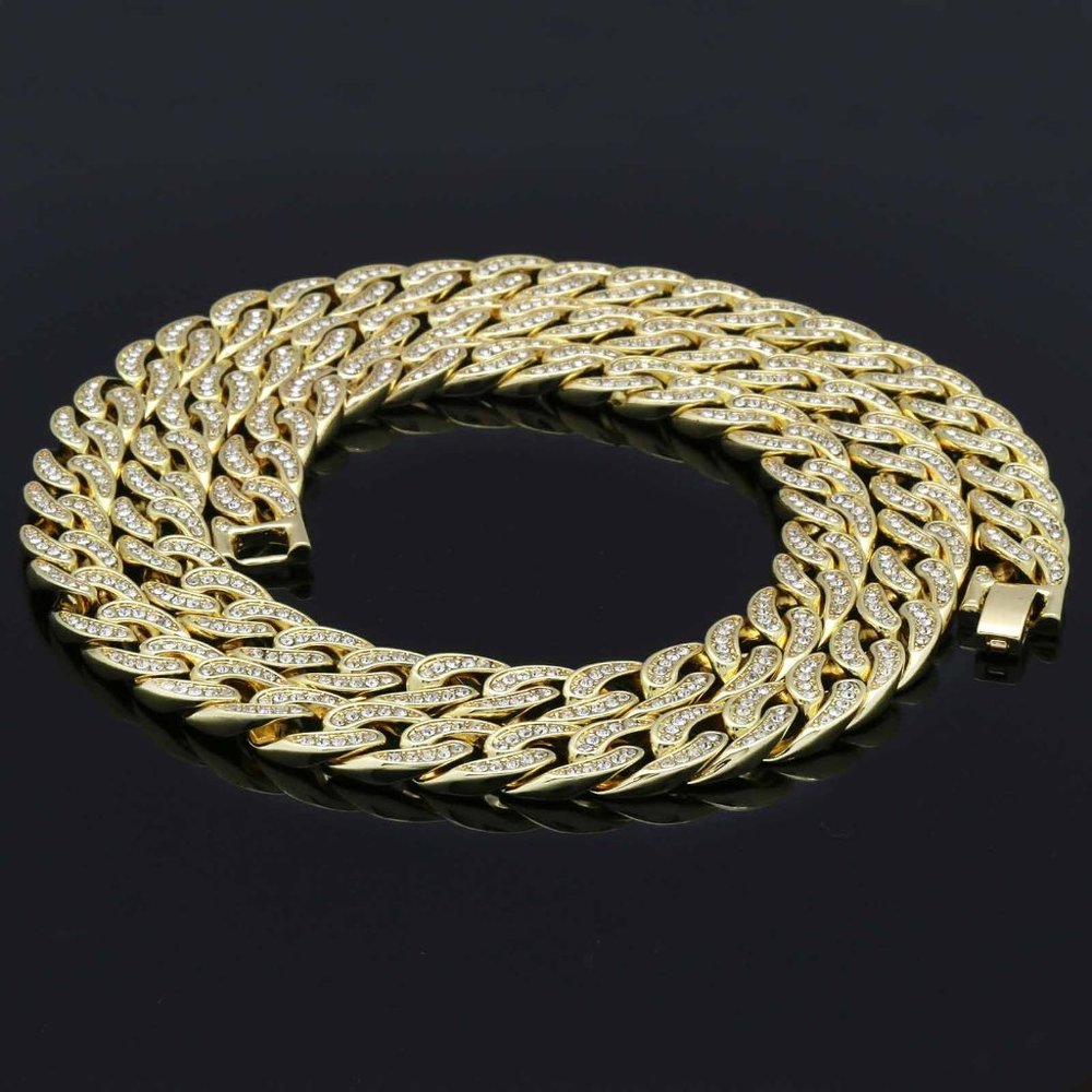 14k Gold 11mm 30" Cuban Chain - Picture 5 of 7